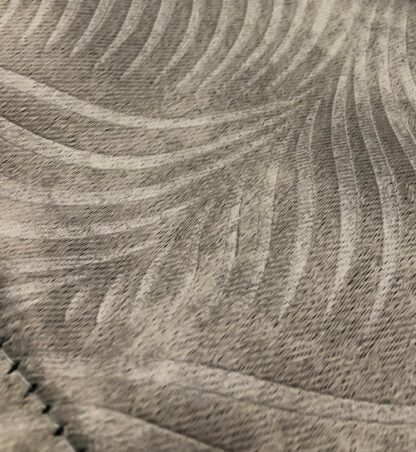 CURTAIN - GREY leave design - Image 2