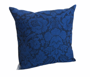CUSHION 40x40cm BLUE flowers