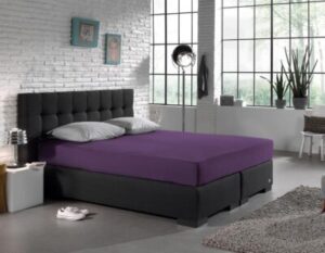 BED SHEET - col. AUBERGINE PURPLE