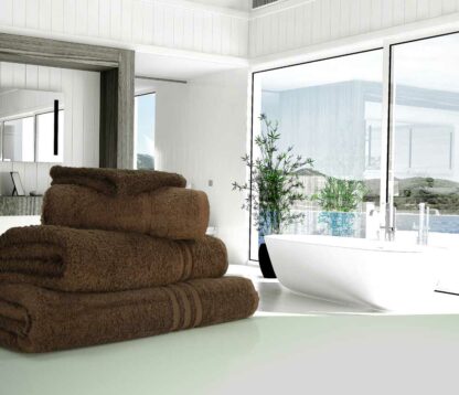 DARK BROWN TOWELS