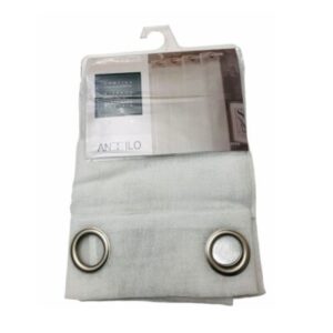 CURTAIN - SHEER - WHITE/SILVER “Atira”