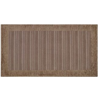 CARPET BROWN MUD STRIPE 65x220cm