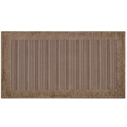 CARPET BROWN MUD STRIPE 65x220cm