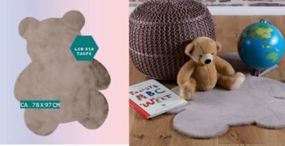 RUG bear shape - taupe - Image 2
