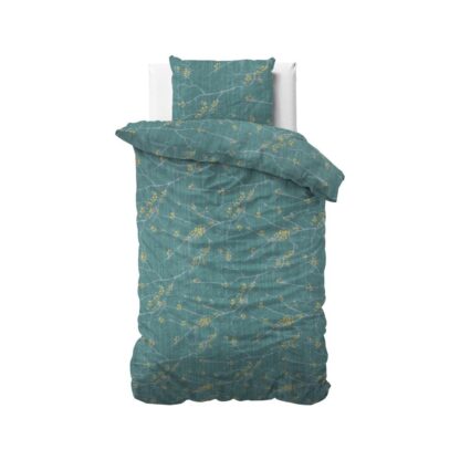 DUVET COVER SATIN GREEN LEAVES - Image 5