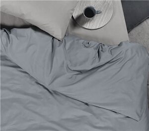 QUILT COVER - GREY  100%cotton