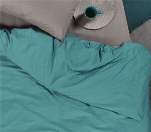 QUILT COVER - DUSTY PETROL  100%cotton