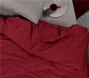 QUILT COVER - BURGUNDY  100%cotton