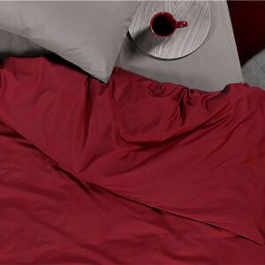 QUILT COVER - BURGUNDY  100%cotton