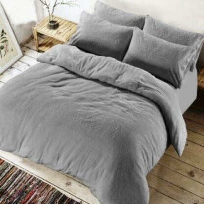 QUILT COVER SETS - SNUGGLE FLEECE - GREY