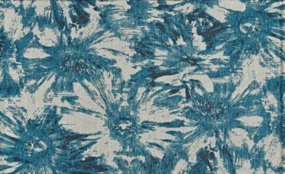 CARPET FLOWERS BLUE 140x200cm - Image 3