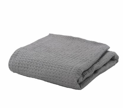 PIQUET BLANKET/THROW - GREY