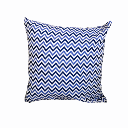 OUTDOOR - CUSHION BLUE ZICZAC 40x40cm