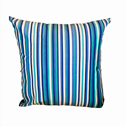 OUTDOOR - CUSHION TURQUOISE STRIPES 40x40cm