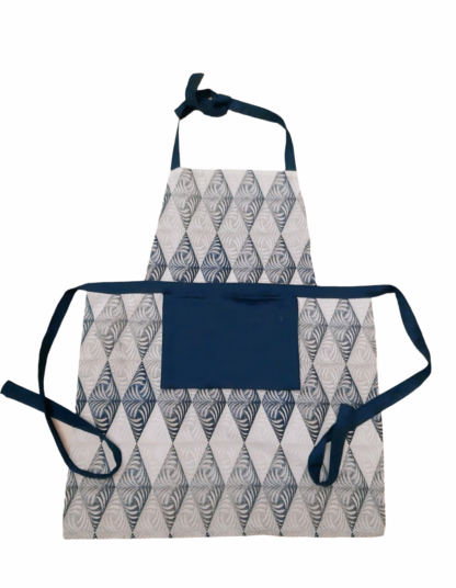 Apron with pocket DARK BLUE