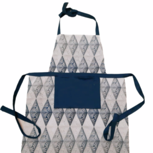 Apron with pocket DARK BLUE