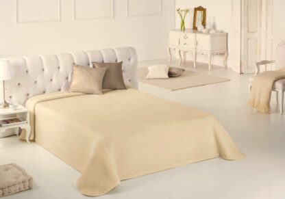 Bedspread/Blanket 240x160 (single) cm CREAM - Image 2