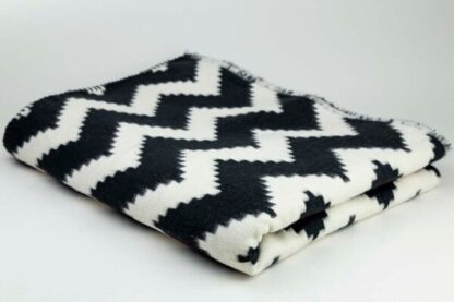 Blanket/Plaid 150 x 200cm BLACK/WHITE