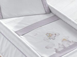 BABY COT SHEET SET purple airplane