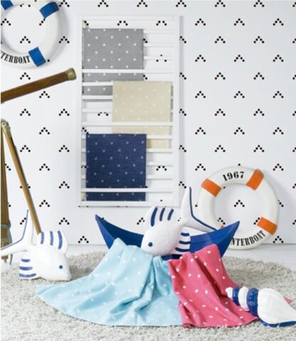 BABY BLANKET bamboo GREY STARS 110x140cm - Image 2