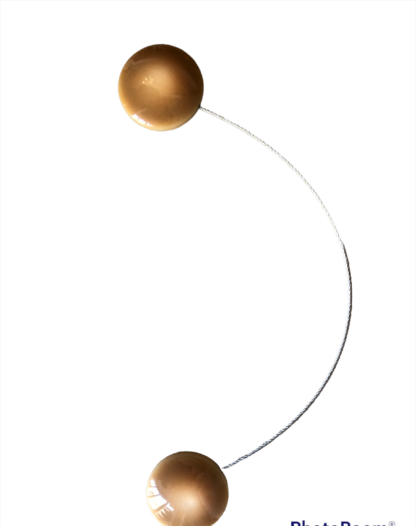 MAGNET TIE-BACKS "Agathe" - BROWN/GREY - Image 3
