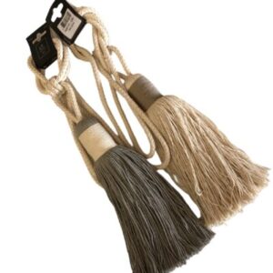 TIE-BACKS "CLUB" - CREAM/GREY