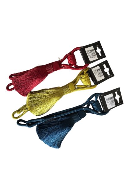 TIE-BACKS "SINGLE" - RED/ LIME GREEN/ PETROL