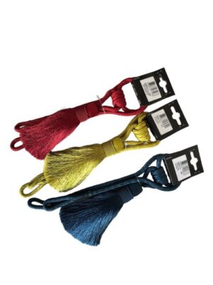TIE-BACKS "SINGLE" - RED/ LIME GREEN/ PETROL
