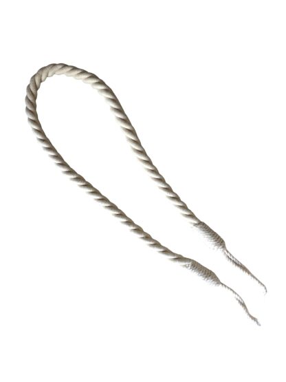 ROPE TIE-BACKS "COULEUR" - CHARCOAL/SILVER/WHITE - Image 4