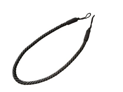 ROPE TIE-BACKS "COULEUR" - CHARCOAL/SILVER/WHITE - Image 3