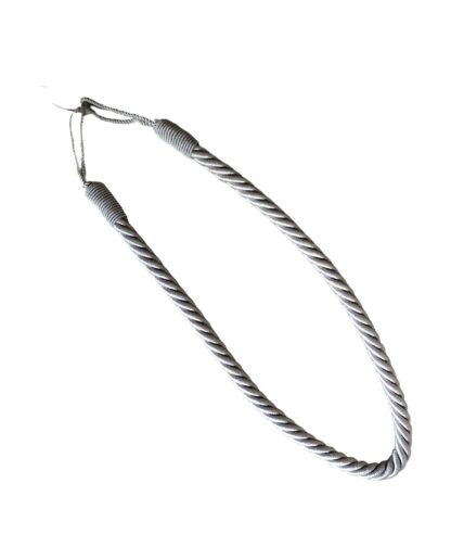 ROPE TIE-BACKS "COULEUR" - CHARCOAL/SILVER/WHITE - Image 2