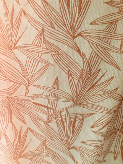 FABRIC - CORAL LEAVES