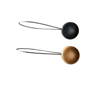 MAGNET TIE-BACKS "Agathe" - BROWN/GREY