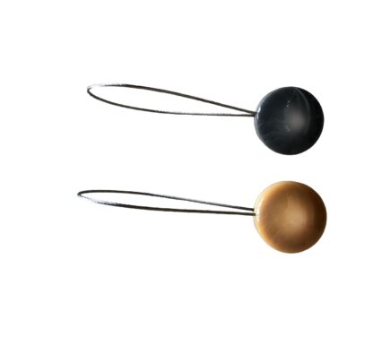 MAGNET TIE-BACKS "Agathe" - BROWN/GREY