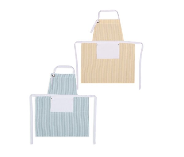 APRON "VIRAL" yellow/aqua