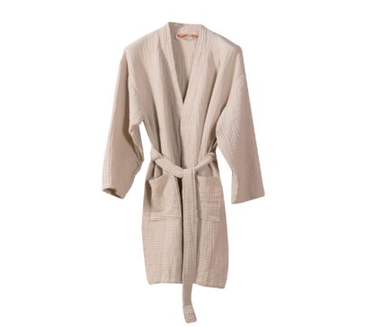 SUMMER BATHROBE  salmon/beige - Image 2