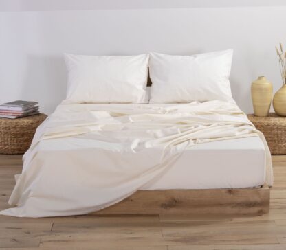 BED SHEETS NEF NEF - CREAM 100% COTTON