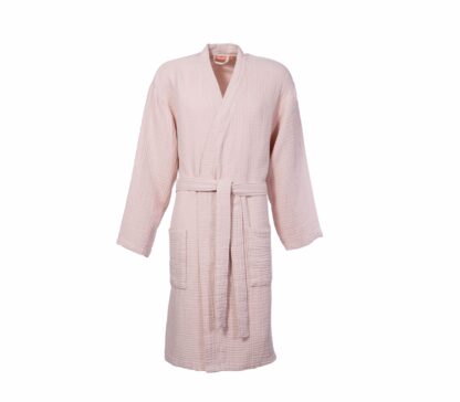 SUMMER BATHROBE  salmon/beige - Image 3