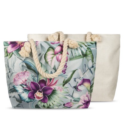 BEACH BAG - 43x60cm  PURPLE ORCHID