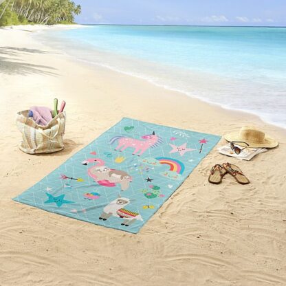 BEACH TOWEL 75x150 cm poly velour - FAIRY - Image 2
