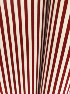 FABRIC - Red White Stripe
