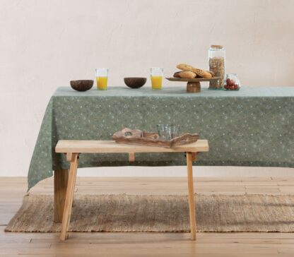 TABLE CLOTH "Loving" GREEN - different sizes