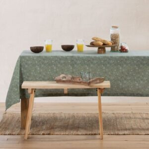 TABLE CLOTH "Loving" GREEN - different sizes