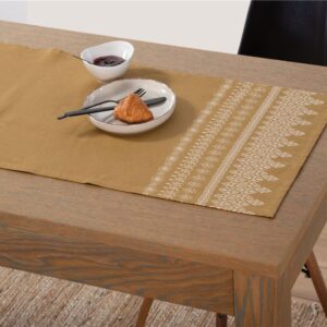 TABLE RUNNER "KLERAN" HONEY 45x140cm