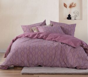 DUVET SET "SHREDER purple" (duvet cover + pillow case) 100%cotton