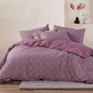 DUVET SET "SHREDER purple" (duvet cover + pillow case) 100%cotton