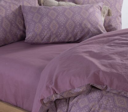 BEDSHEET SET "SHREDER PURPLE" (flat,fitted sheet + pillow case) - Image 2