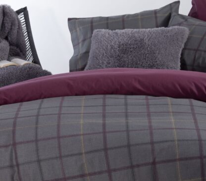 FLANNEL BEDSHEET SET "GEREMI" (flat,fitted sheet + pillow case) - Image 3