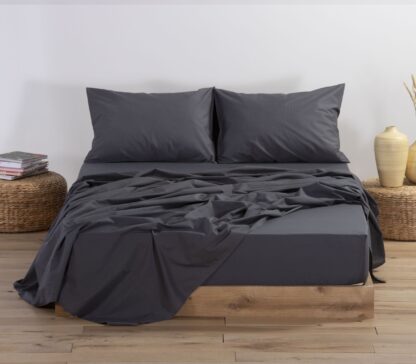 BED SHEETS NEF NEF - col. DARK GREY 100% COTTON