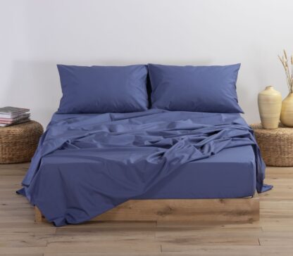 BED SHEETS NEF NEF - col. INDIGO 100% COTTON
